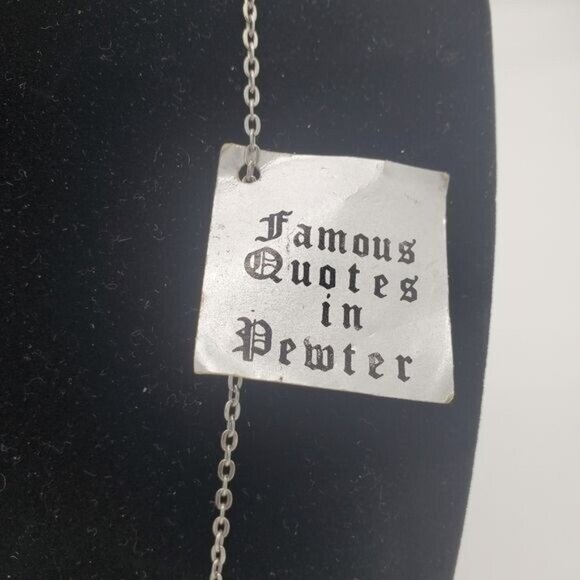 Famous Quotes in‎ Pewter Necklace 18 in Birds of a Feather Flock Together - Picture 3 of 4